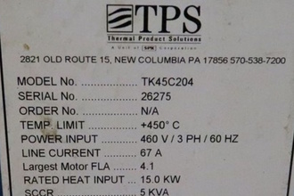 TPS TK45C204 Ovens - Walk-In | Heat Treat Equipment Co. (5)