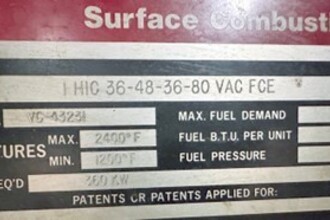 SURFACE COMBUSTION 1 HIC 36-48-36-80 VAC Vacuum - Horizontal | Heat Treat Equipment Co. (13)
